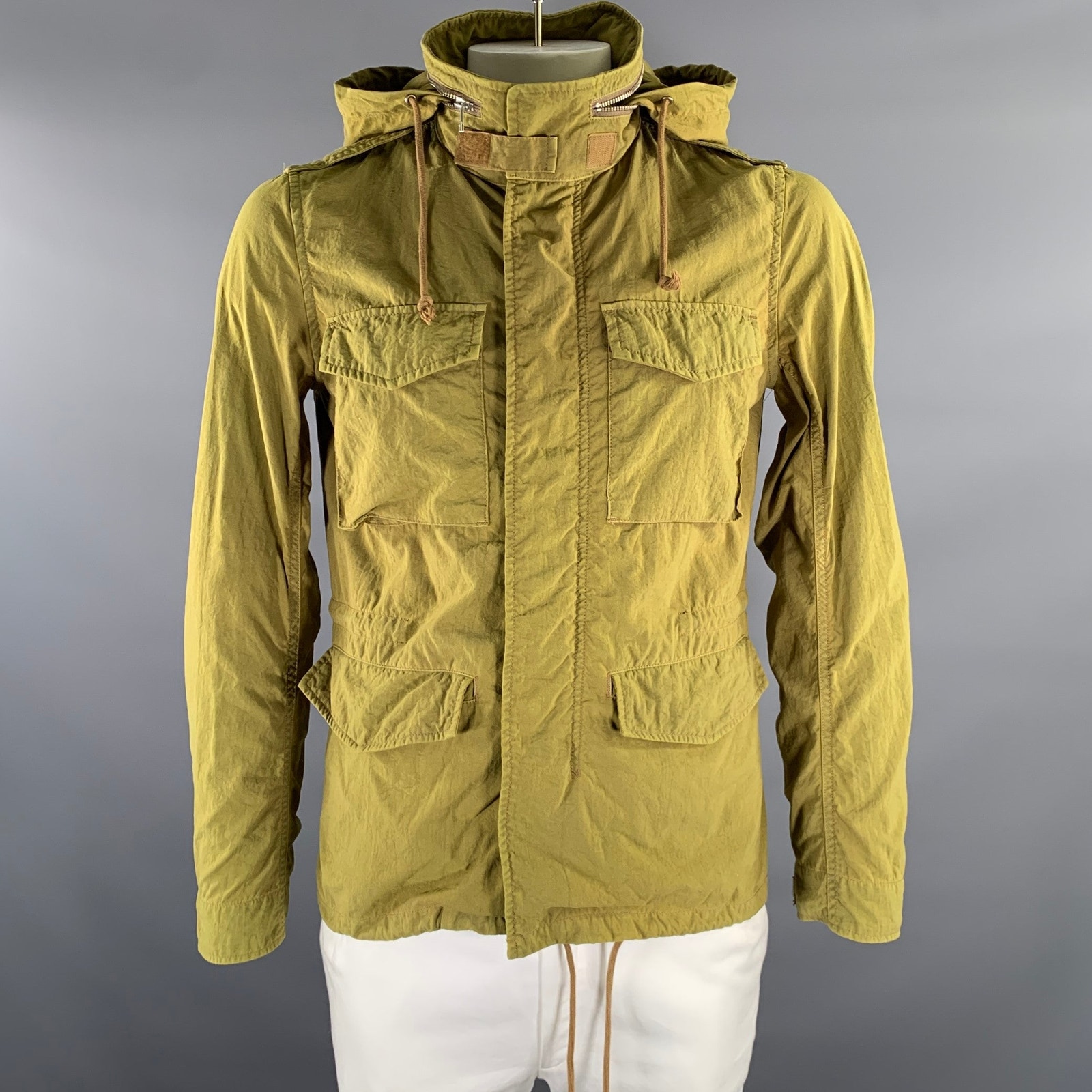 Beams Plus Chest Size M Green Olive Nylon Military Jacket